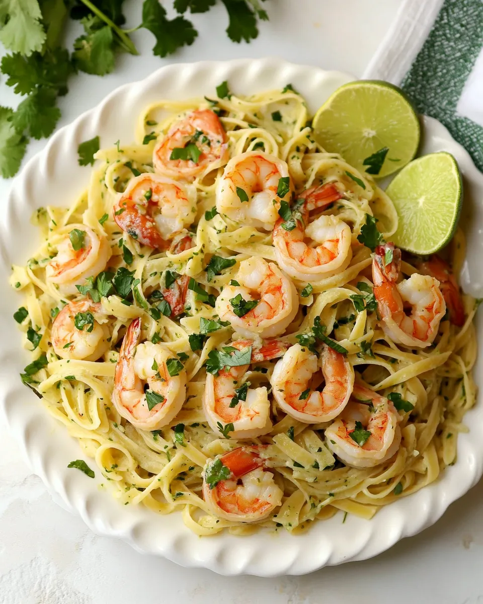 Easy Cilantro Lime Shrimp Pasta recipe photo