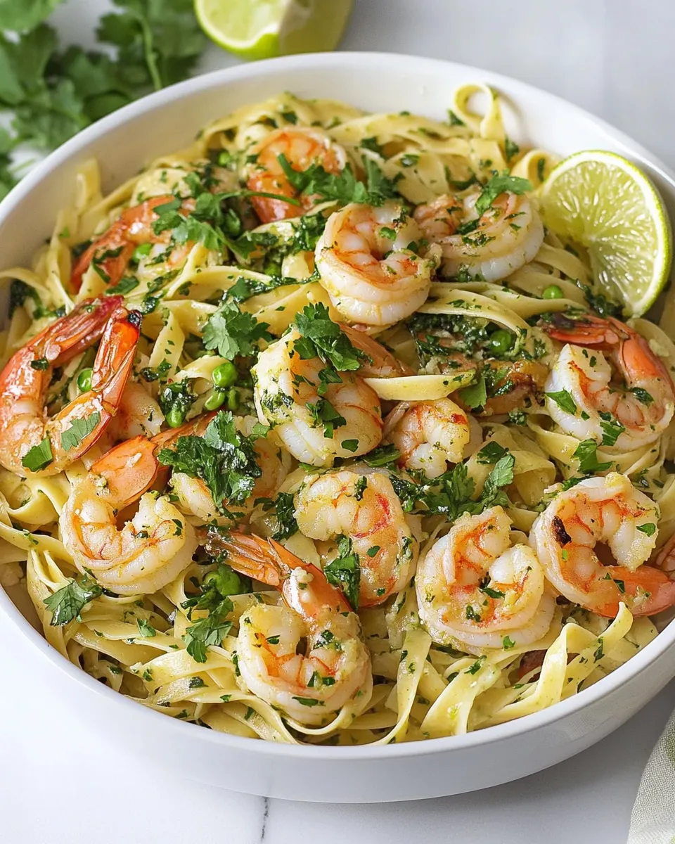 Delicious Cilantro Lime Shrimp Pasta dish photo