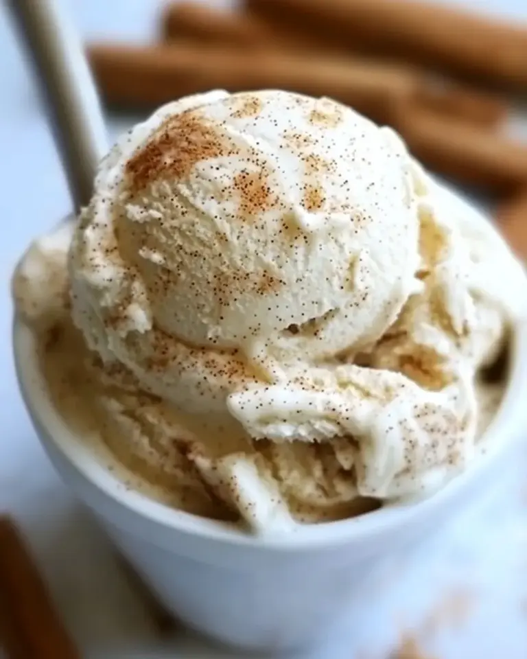 Homemade Cinnamon Bun Ice Cream photo