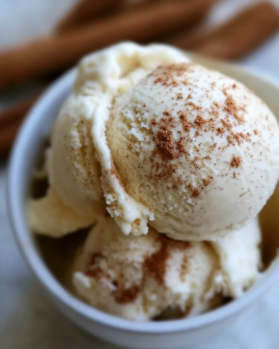 Easy Cinnamon Bun Ice Cream recipe photo
