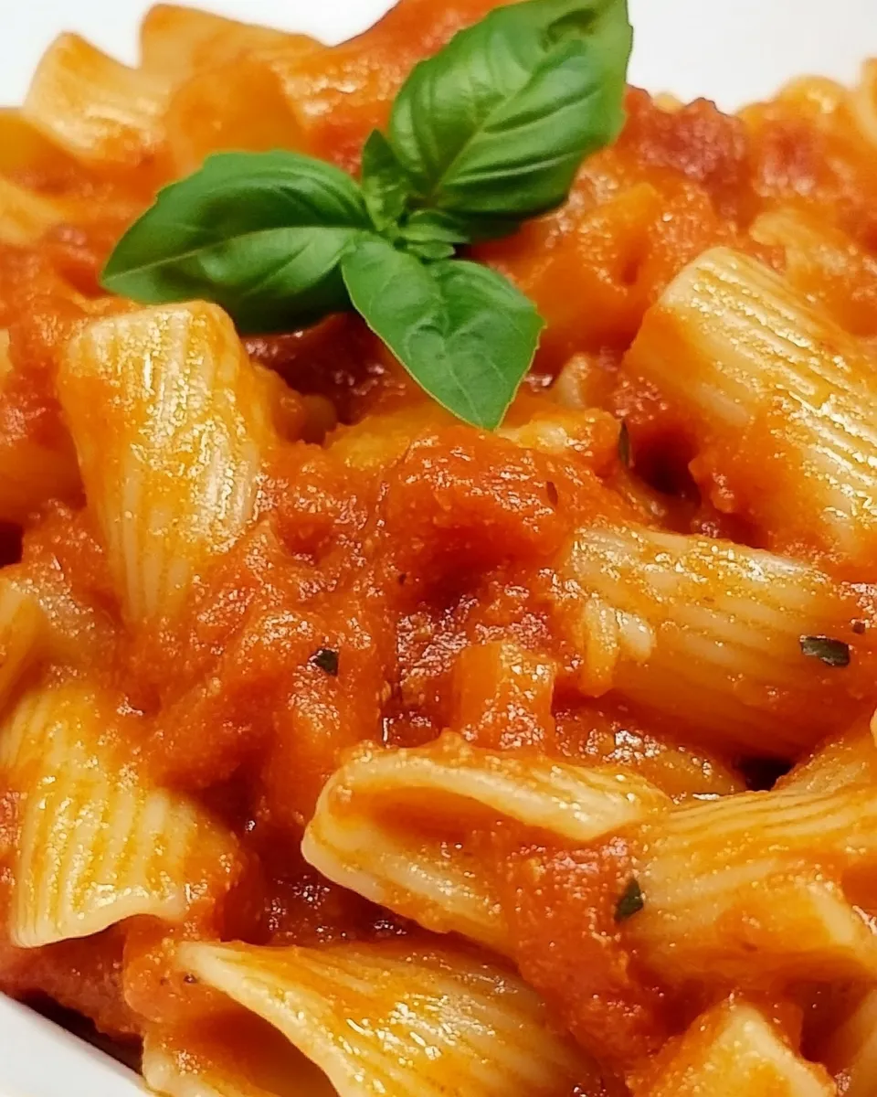Delicious Classic Red Sauce Pasta plate image