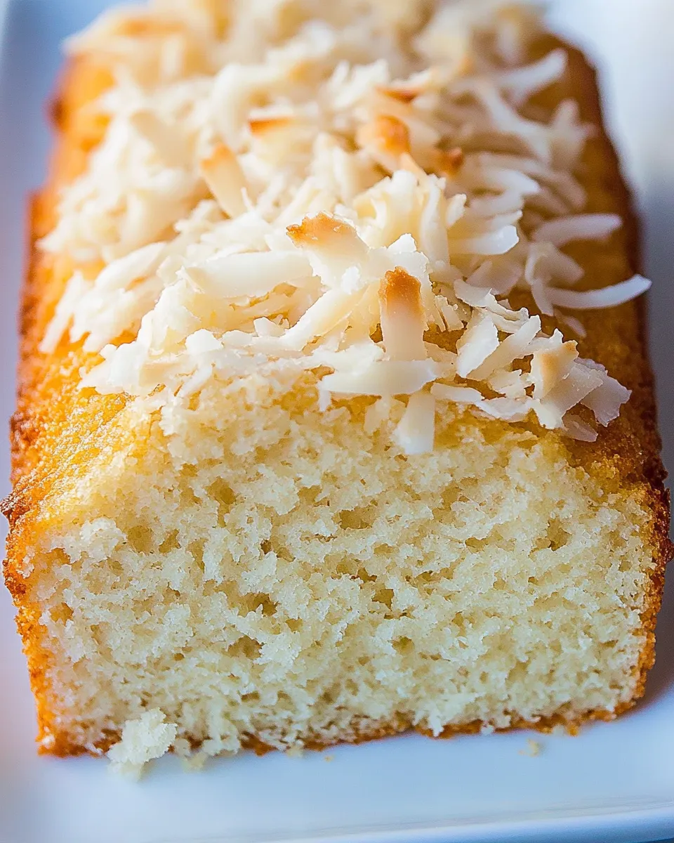 Easy Coconut Bread recipe photo