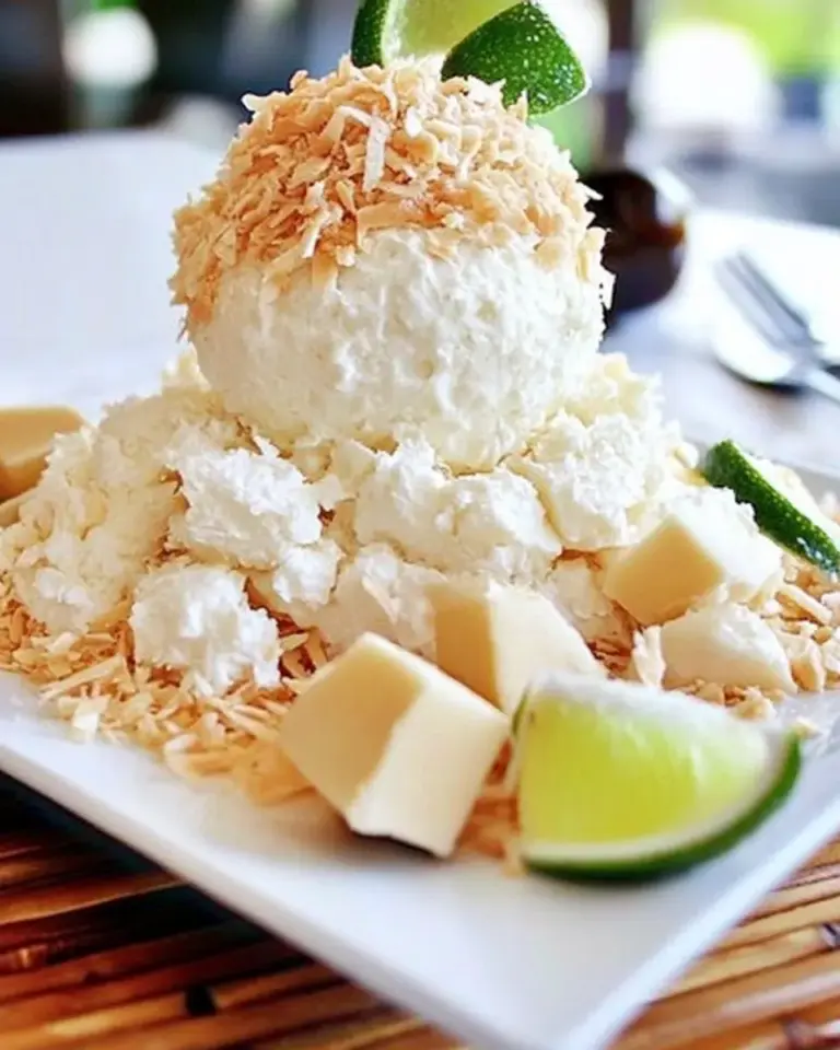 Homemade Coconut Cream Cheese Ball photo