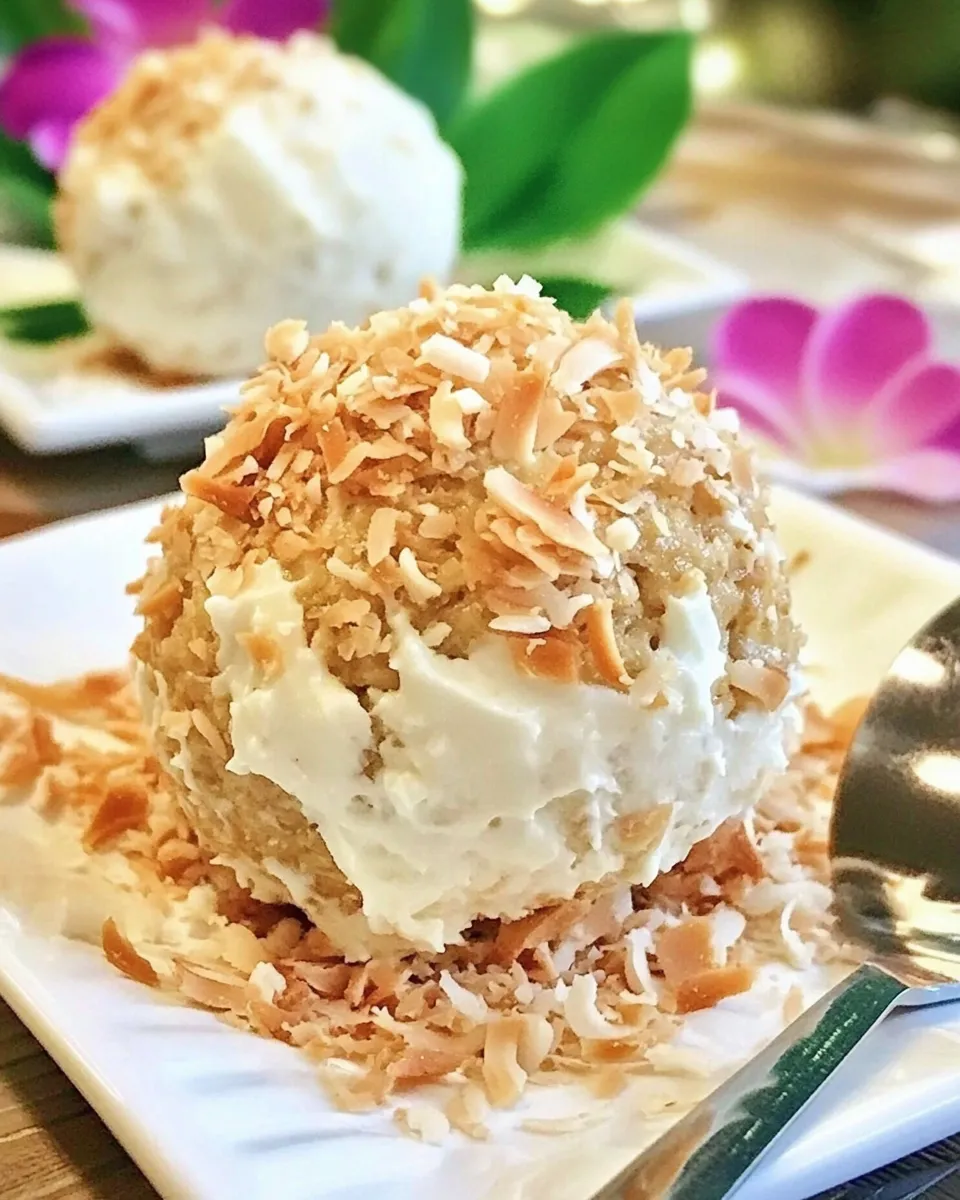 Classic Coconut Cream Cheese Ball image