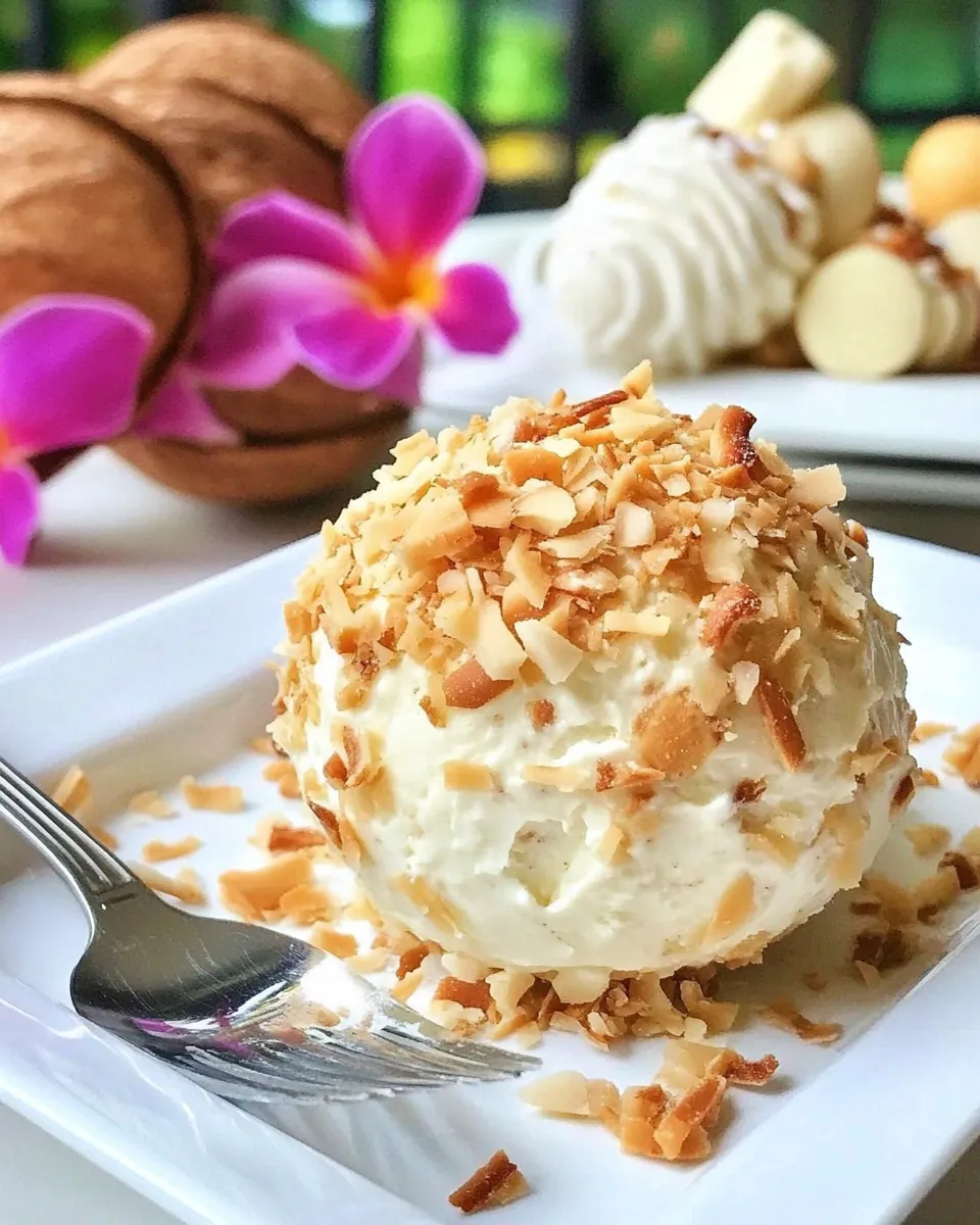 Delicious Coconut Cream Cheese Ball dish photo