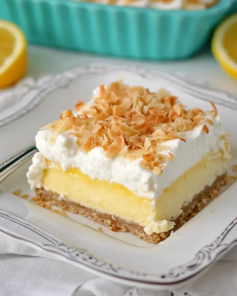 Homemade Coconut Cream Cheesecake Bars photo