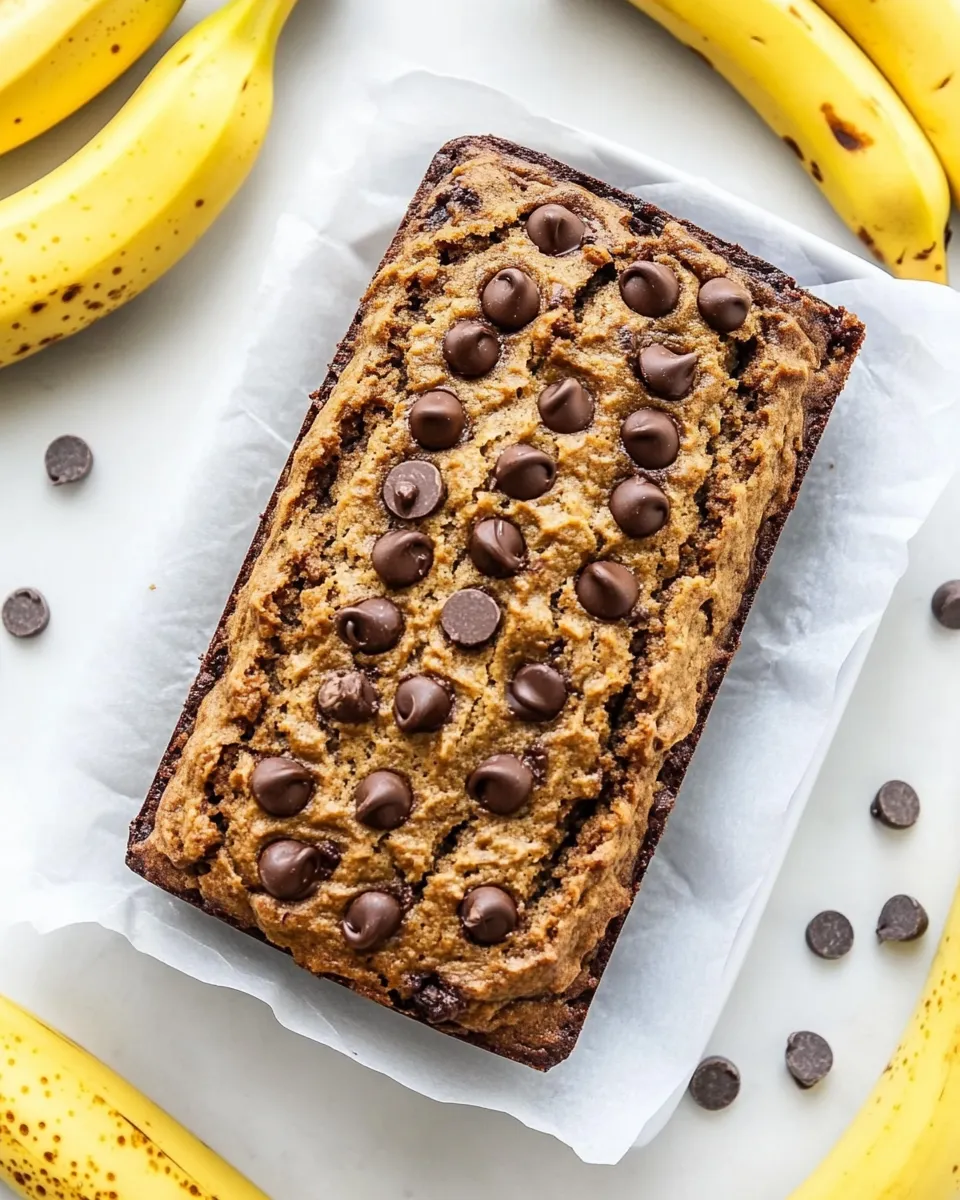 Easy Coconut Flour Chocolate Chip Banana Bread recipe image