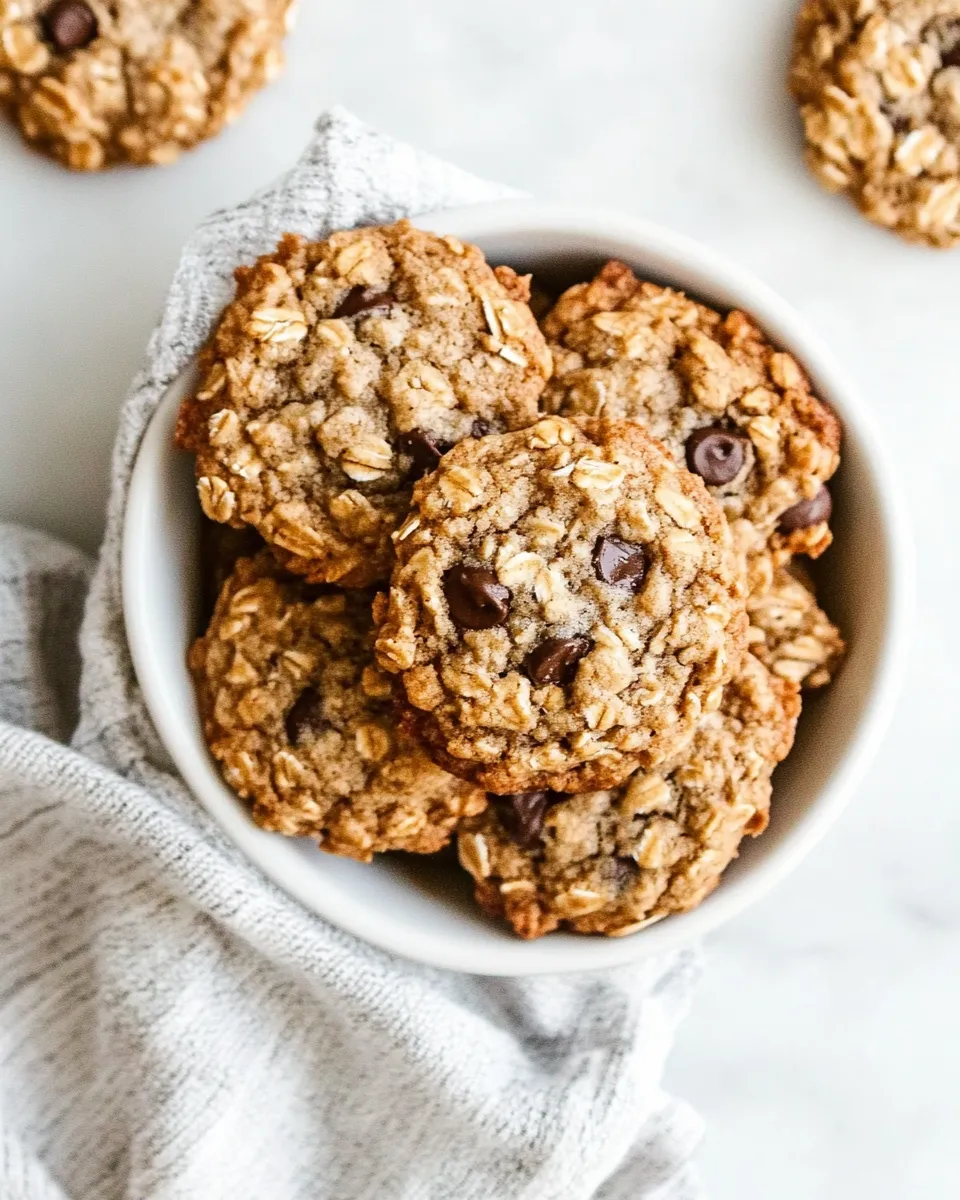 Easy Coconut Oil Oatmeal Cookies recipe photo