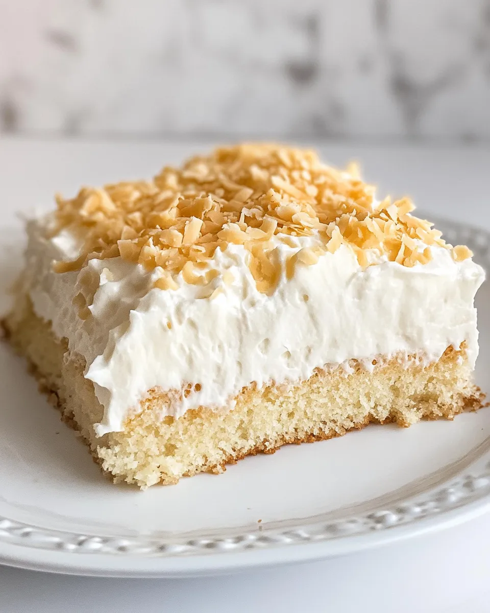 Delicious Coconut Tres Leches Cake dish photo