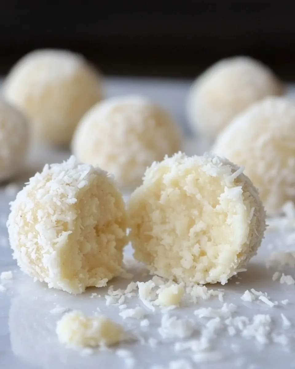 Homemade Coconut Truffles photo