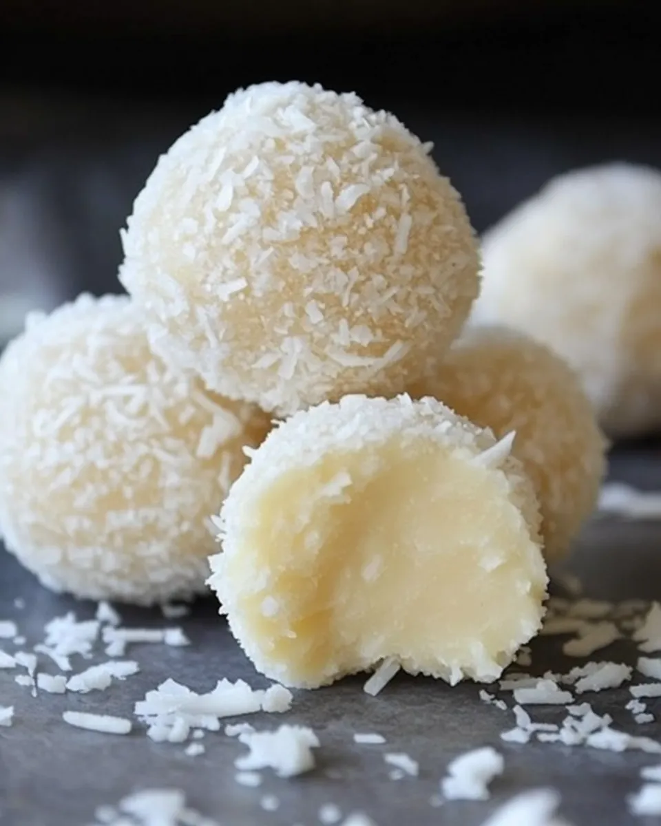 Easy Coconut Truffles recipe photo