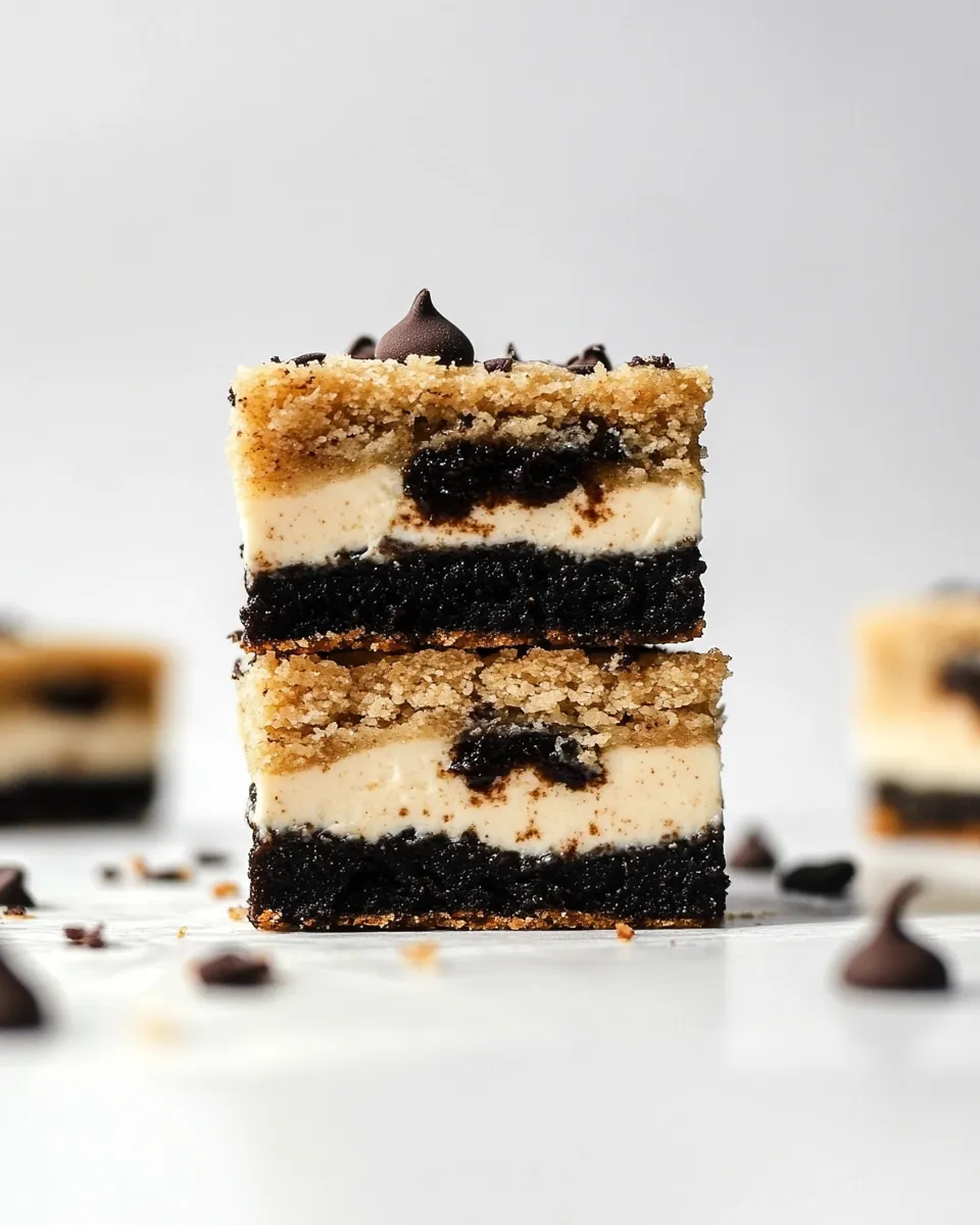 homemade Cookies and Cream Bars. photo