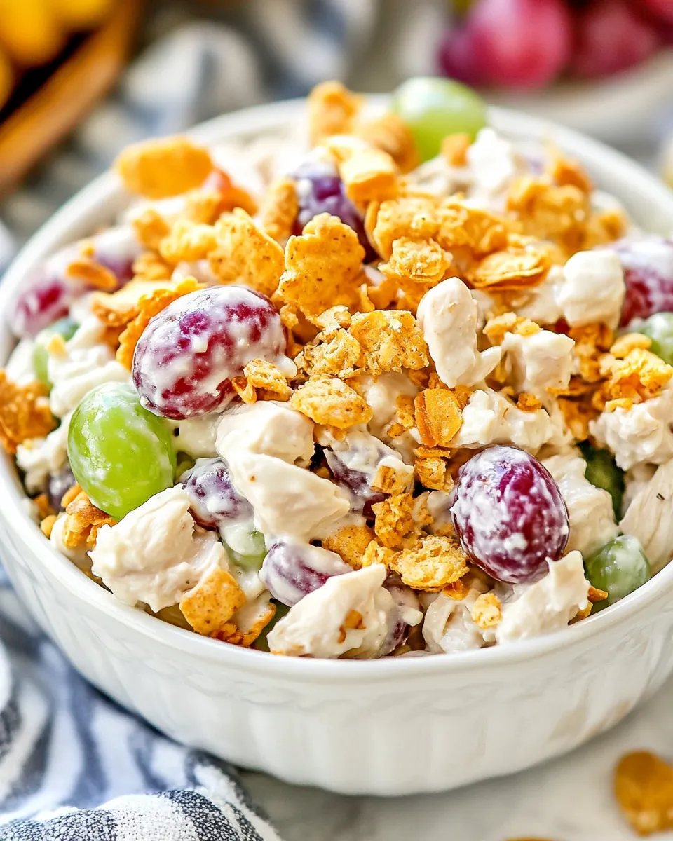 classic Copycat Chicken Salad Chicks Grape Salad image