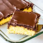 homemade Cream Cheese Sheet Cake with Chocolate Icing photo