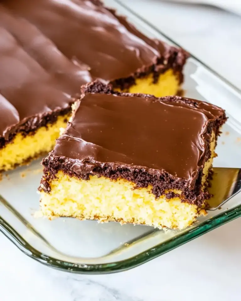 homemade Cream Cheese Sheet Cake with Chocolate Icing photo