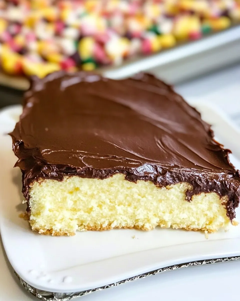 easy Cream Cheese Sheet Cake with Chocolate Icing picture
