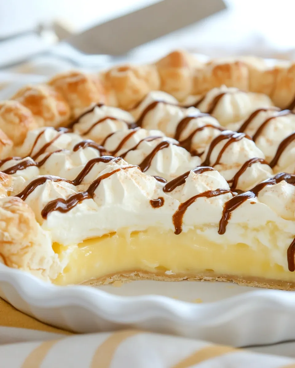 Delicious Cream Puff Pie plate image