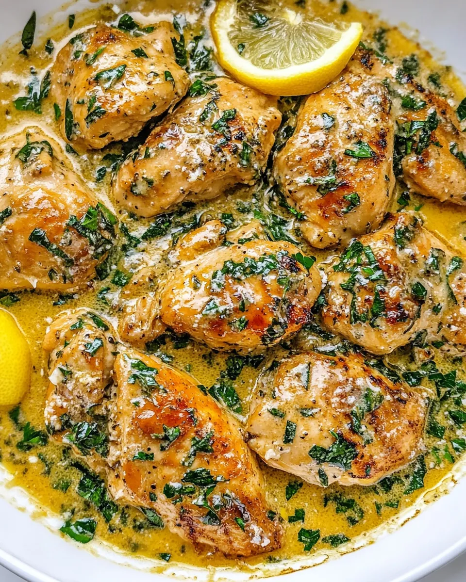 Classic Creamy Butter Lemon Chicken image