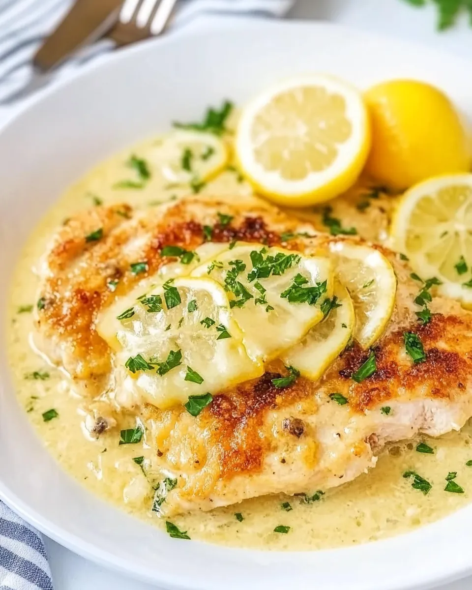 Delicious Creamy Chicken Piccata dish photo