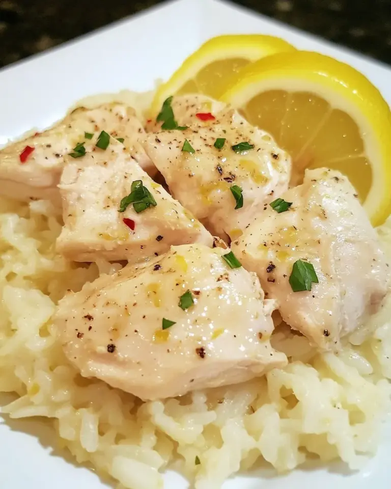 Homemade Creamy Lemon Chicken and Rice Recipe photo
