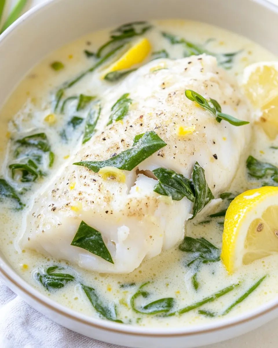 Homemade Creamy Lemon Garlic Cod photo