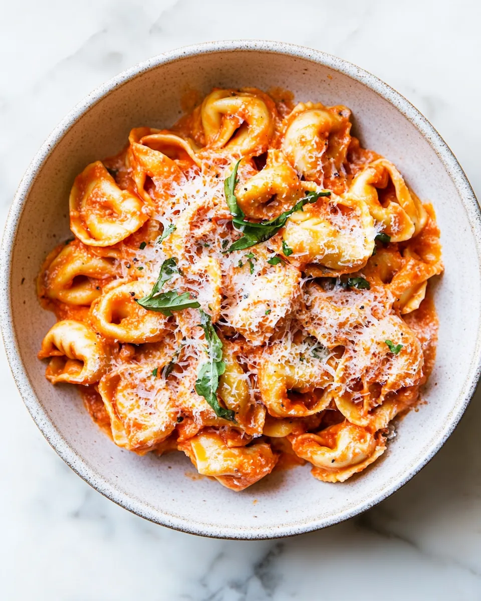homemade Creamy Tomato Tortellini (One Pan) photo