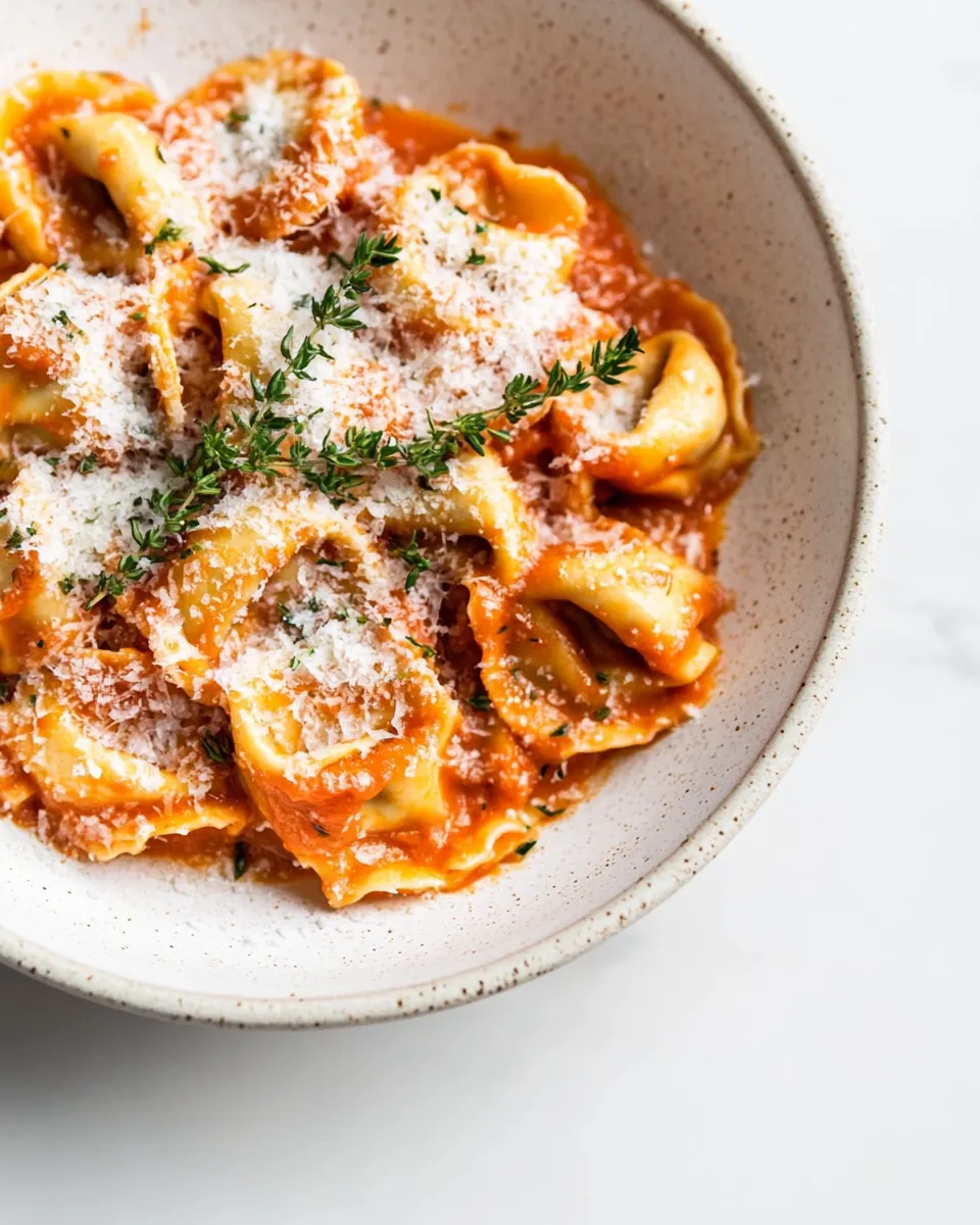 classic Creamy Tomato Tortellini (One Pan) image