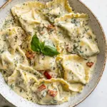 Homemade Creamy Tuscan Ravioli photo
