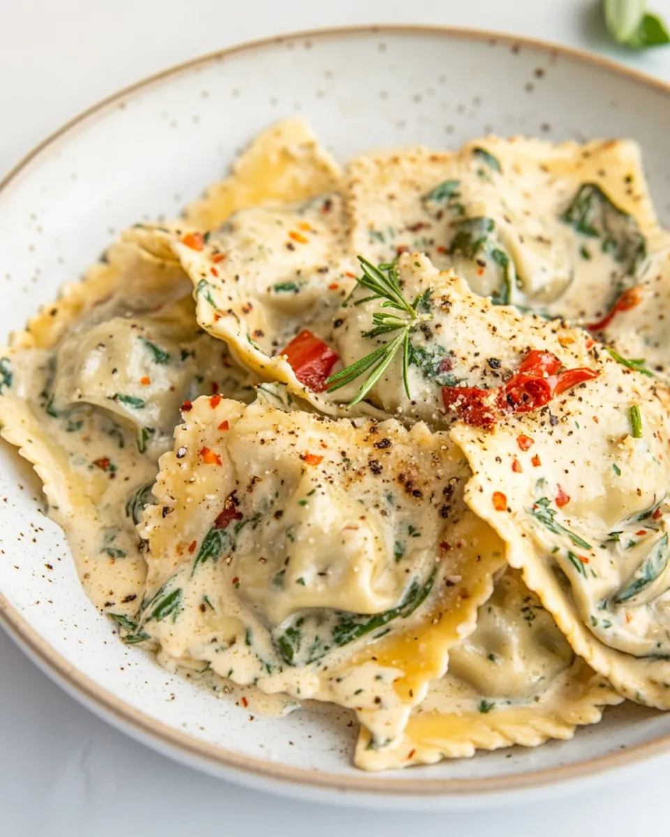 Classic Creamy Tuscan Ravioli image