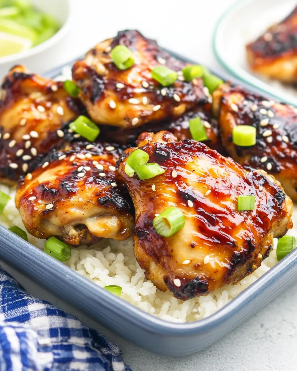 Classic Crispy Air Fryer Asian Chicken Thighs image