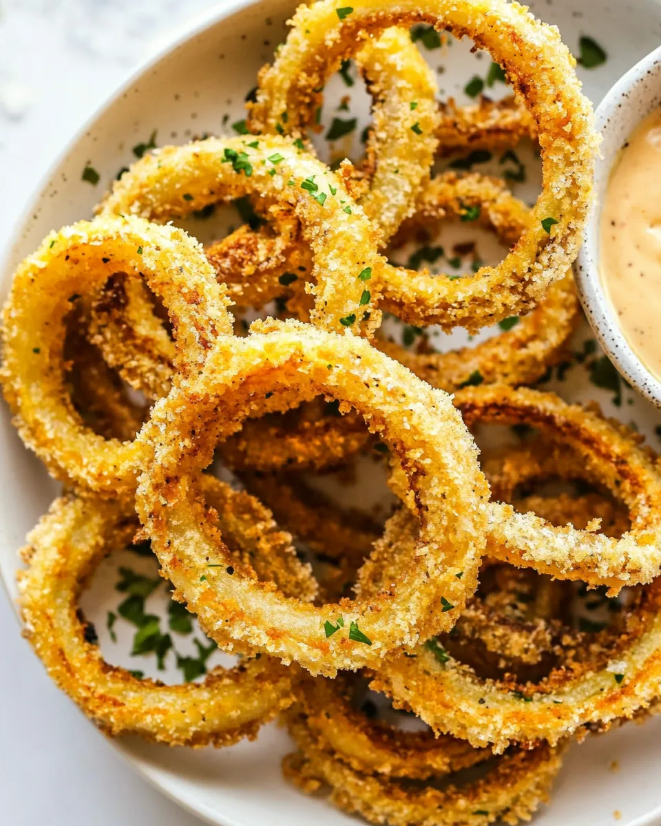 Homemade Crispy Air Fryer Onion Rings photo