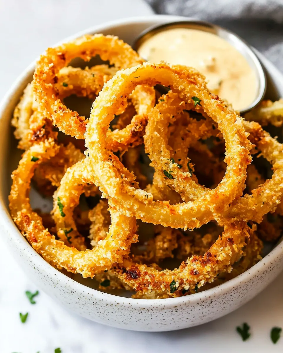 Classic Crispy Air Fryer Onion Rings image