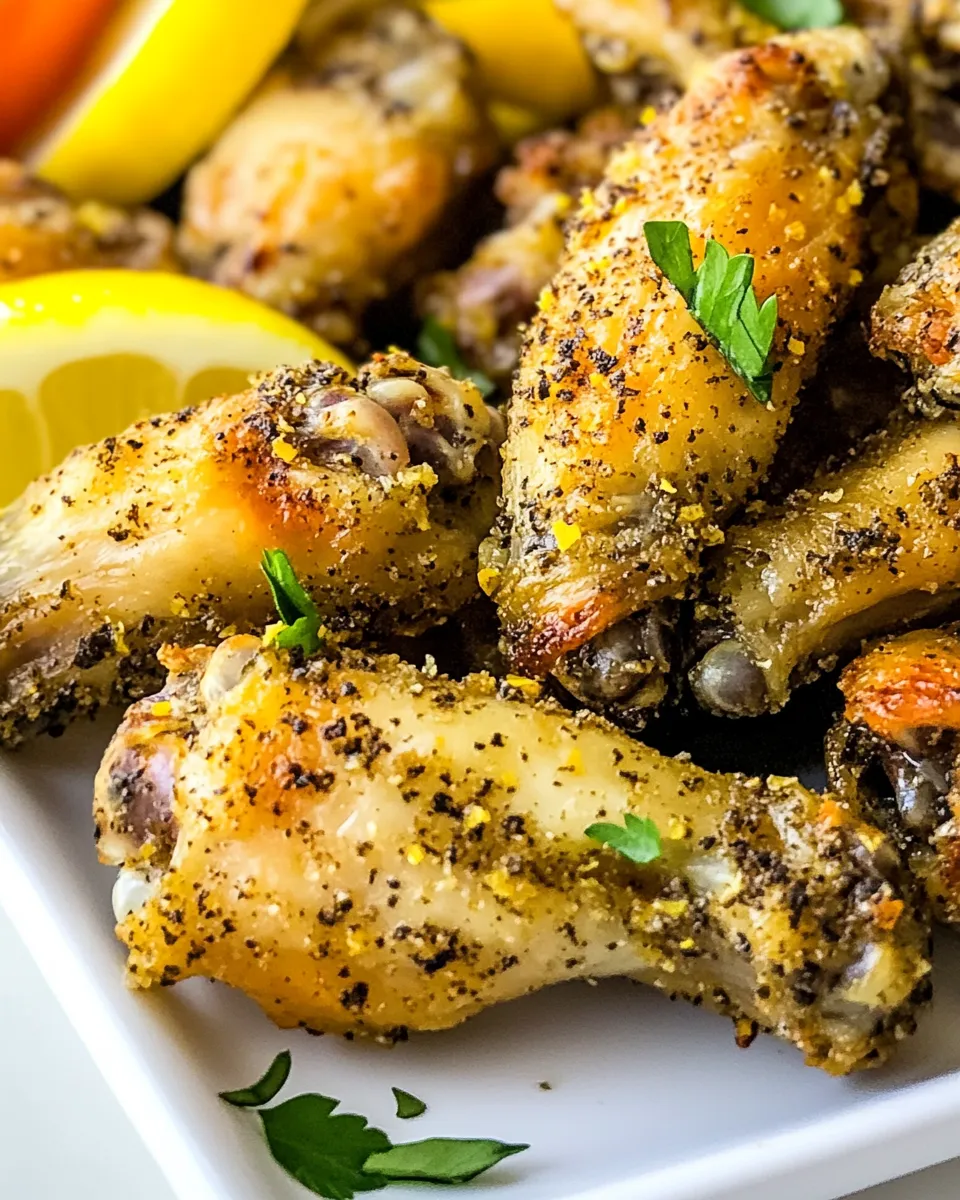 Classic Crispy Baked Lemon Pepper Wings image