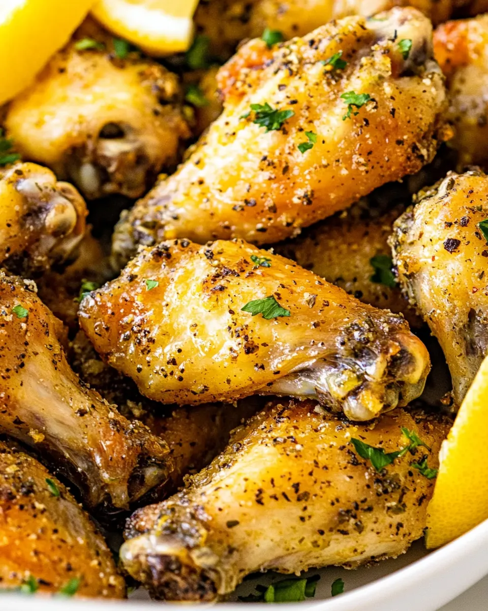 Easy Crispy Baked Lemon Pepper Wings picture