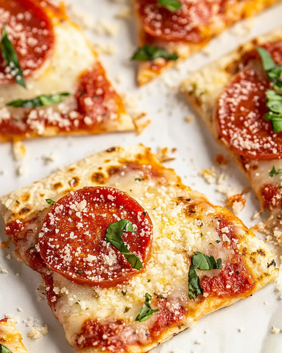 Delicious Crispy Baked Pizza Chicken Quesadillas. plate image