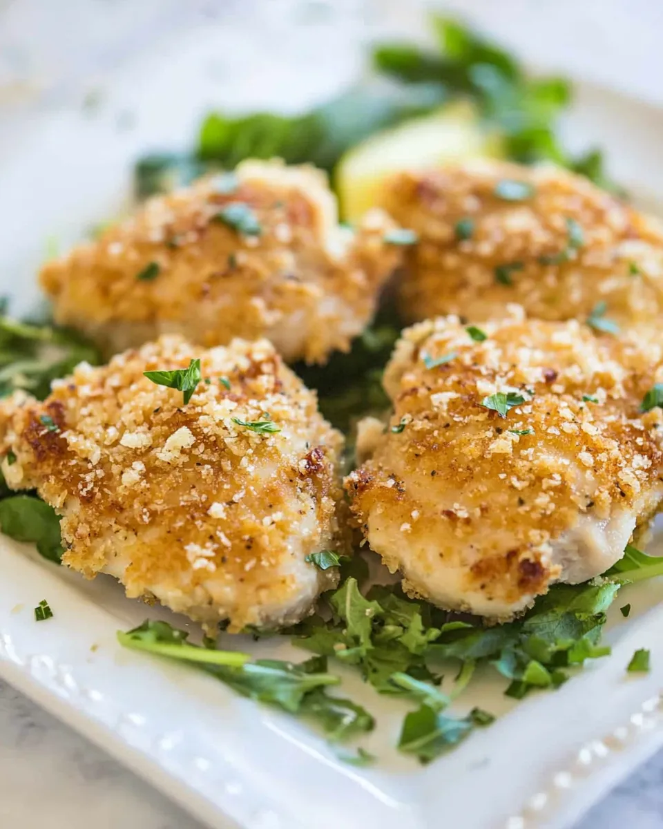 Easy Crispy Chicken Caesar Thighs recipe photo