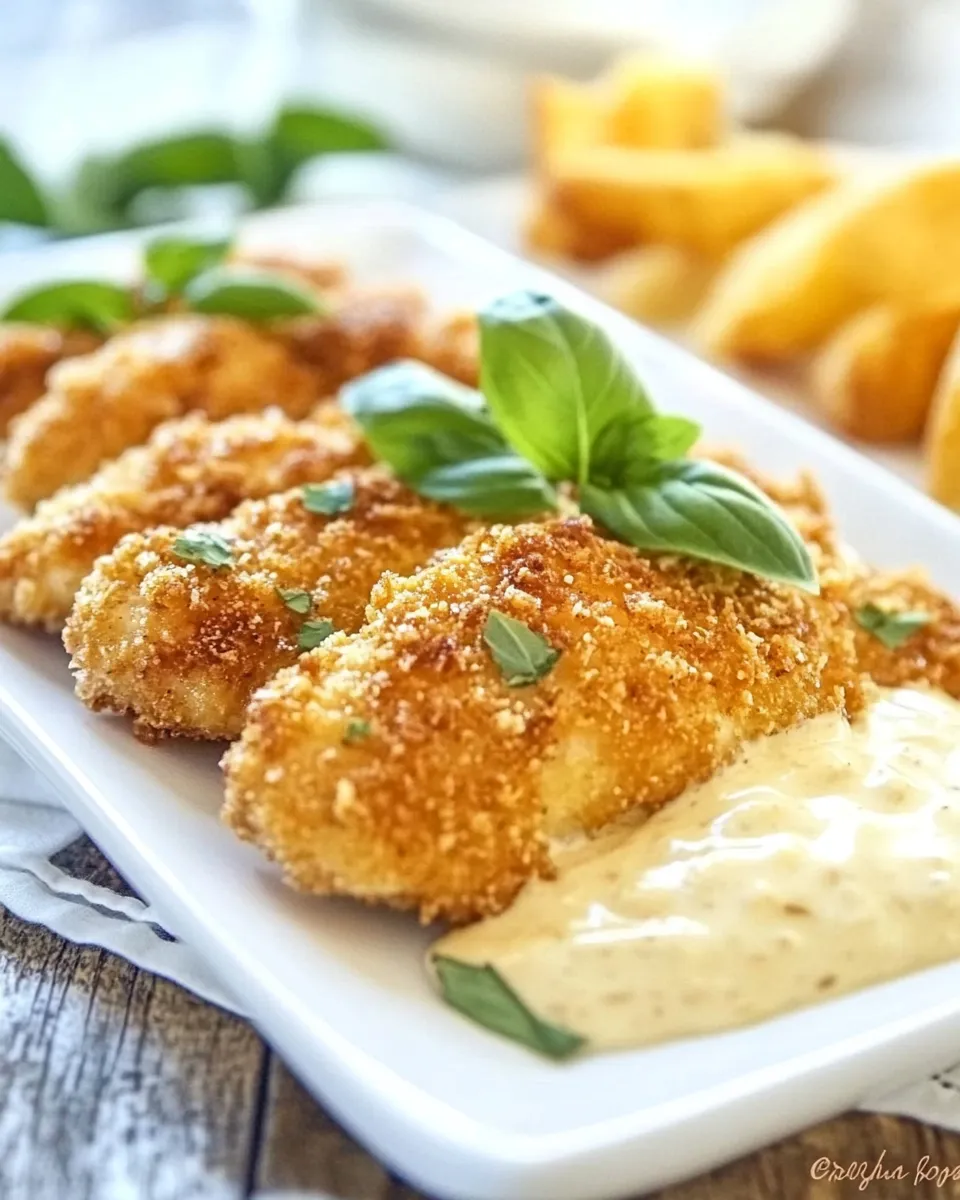 classic Crispy Chicken with Creamy Italian Sauce image