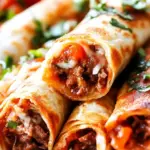 Homemade Crispy Jalapeno Popper Beef Taquitos photo