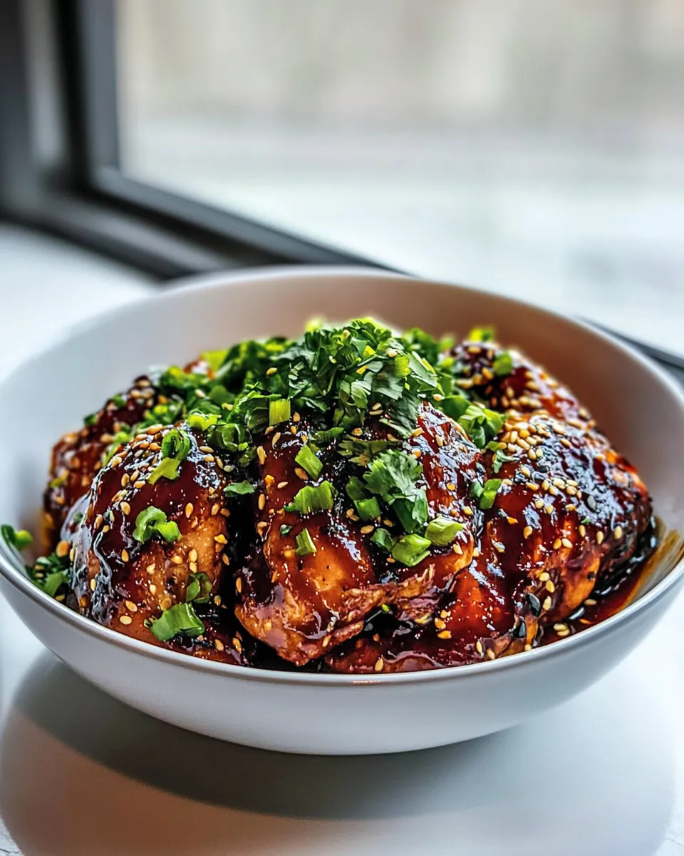 Delicious Crockpot Honey Garlic Chicken. dish photo