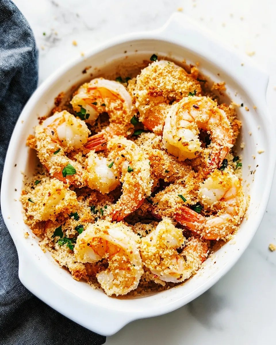 Homemade Crunchy Baked Parmesan Garlic Shrimp photo
