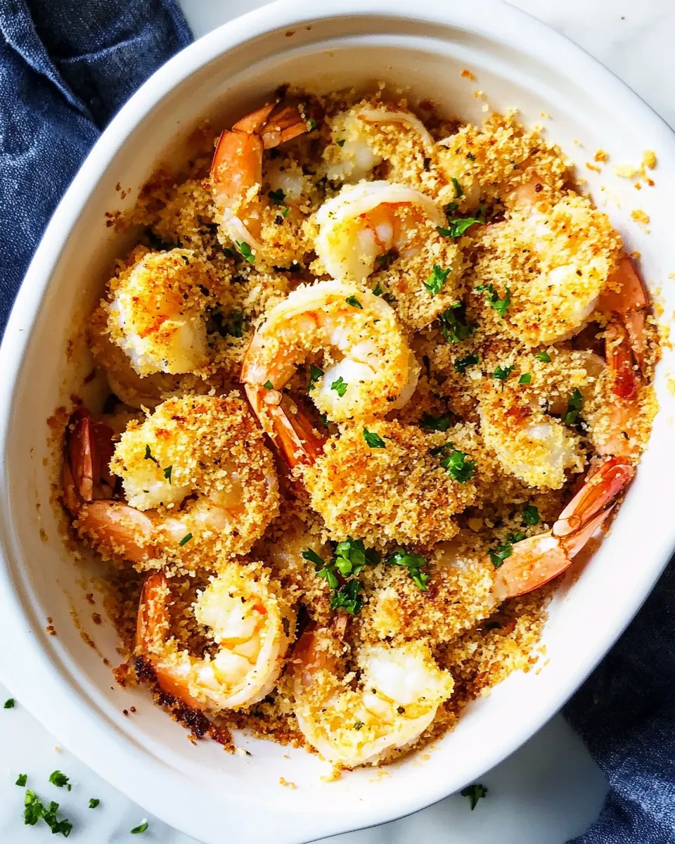 Classic Crunchy Baked Parmesan Garlic Shrimp image