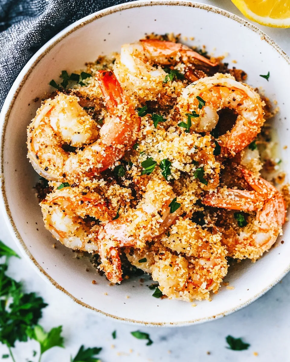 Easy Crunchy Baked Parmesan Garlic Shrimp recipe photo