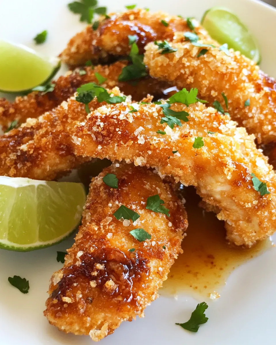 Delicious Crunchy Honey Lime Chicken dish photo