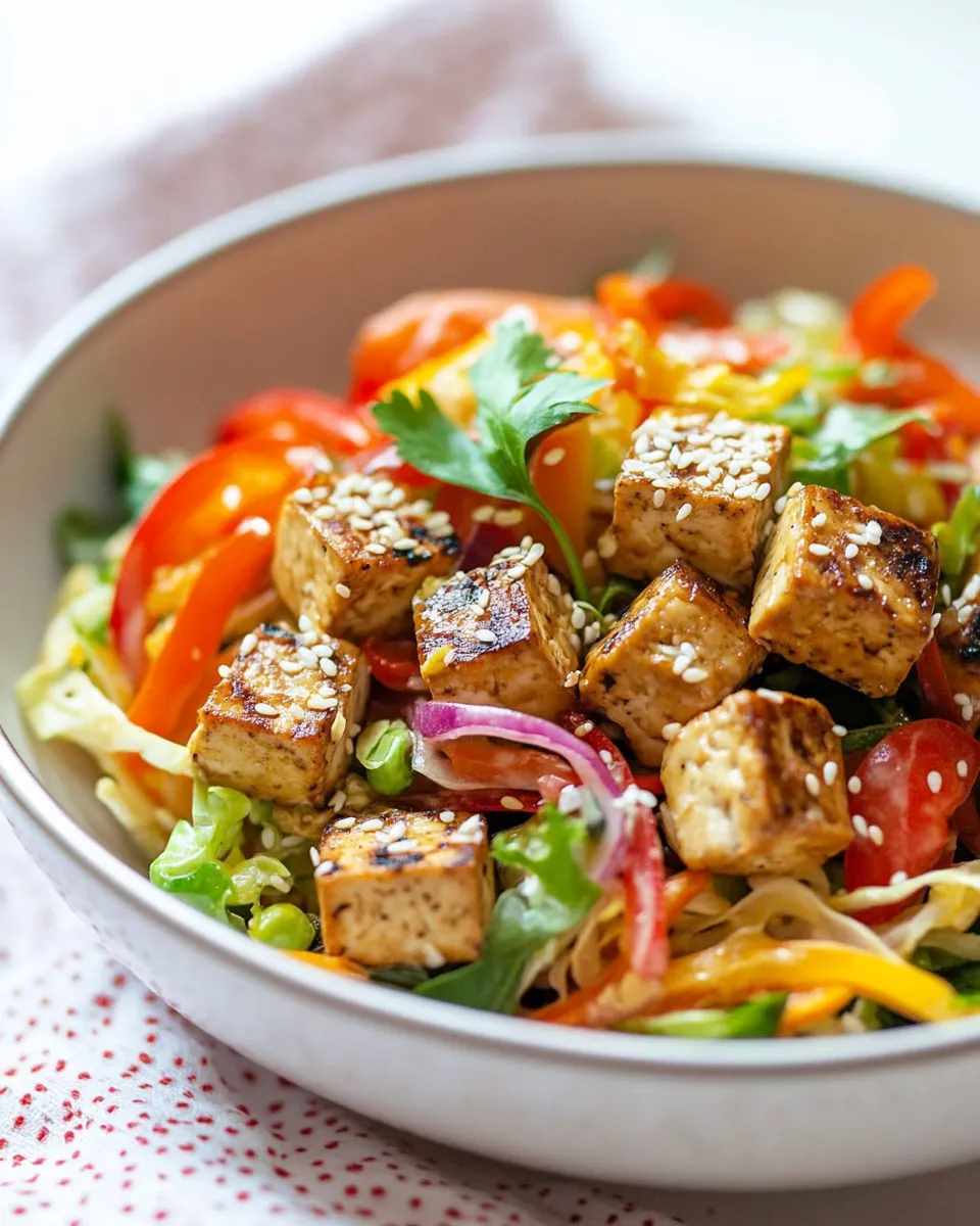 Classic Crunchy Sesame Tofu Salad image