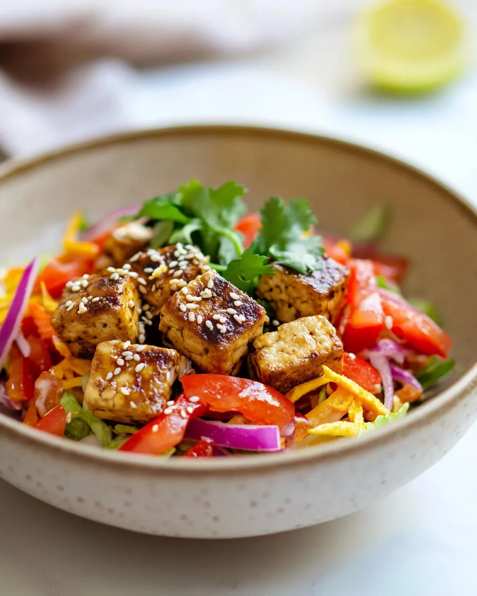 Easy Crunchy Sesame Tofu Salad recipe photo
