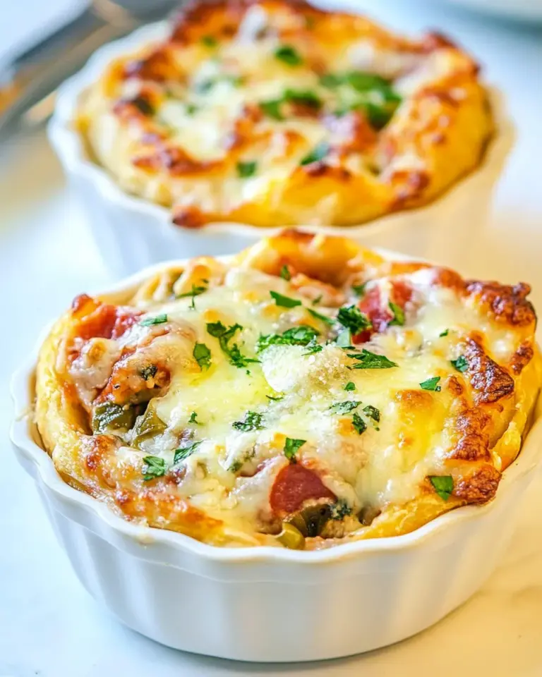 Homemade Crustless Pizza Bowls Easy Recipe photo