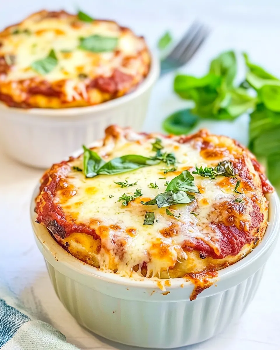 Classic Crustless Pizza Bowls Easy Recipe image