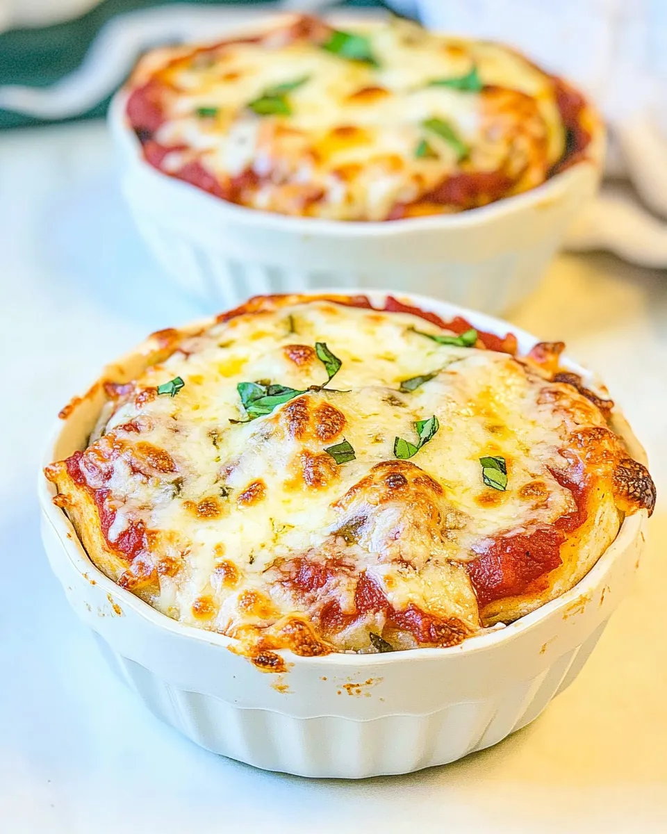 Easy Crustless Pizza Bowls Easy Recipe recipe photo