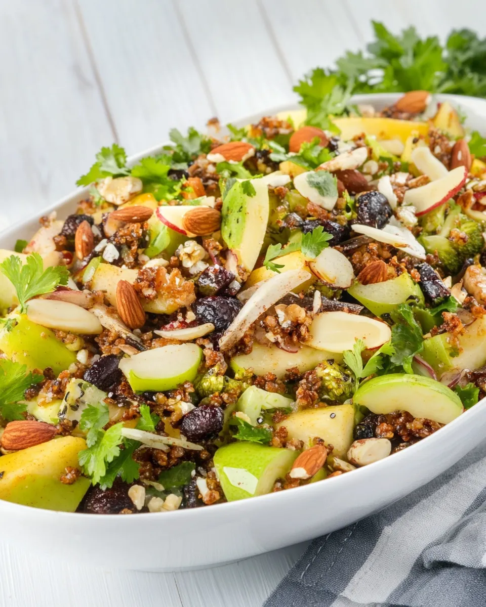Easy Curry-Spiced Fruit & Nut Garden Salad recipe photo