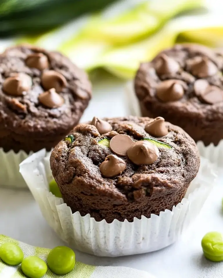 Homemade Dark Chocolate Zucchini Muffins photo